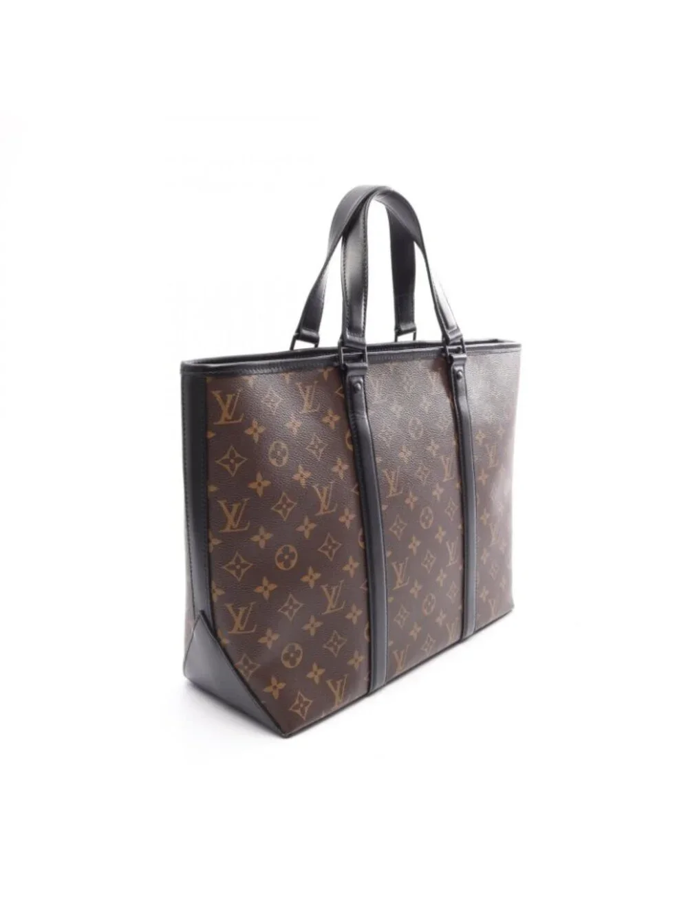 Louis Vuitton Tote Weekend PM Monogram Macassar 2-Way Canvas Leather